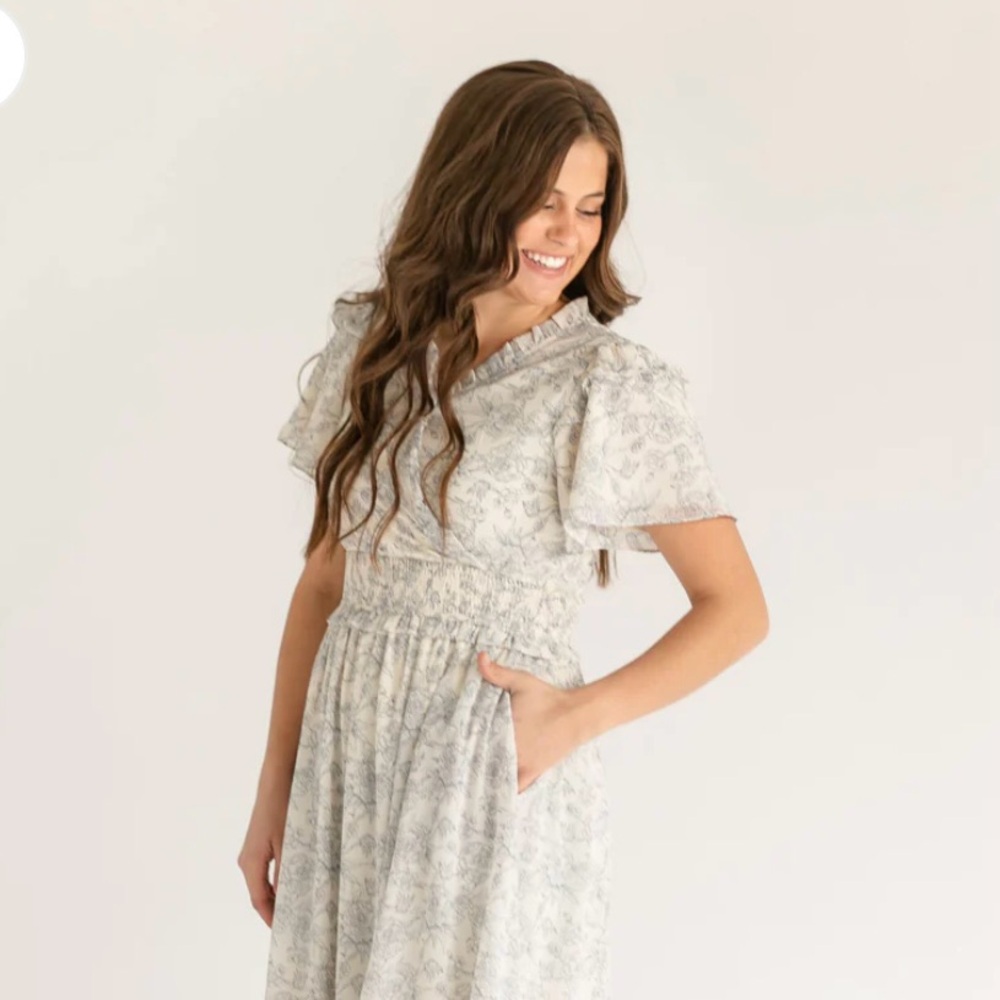 Beautiful Floral Midi Dress